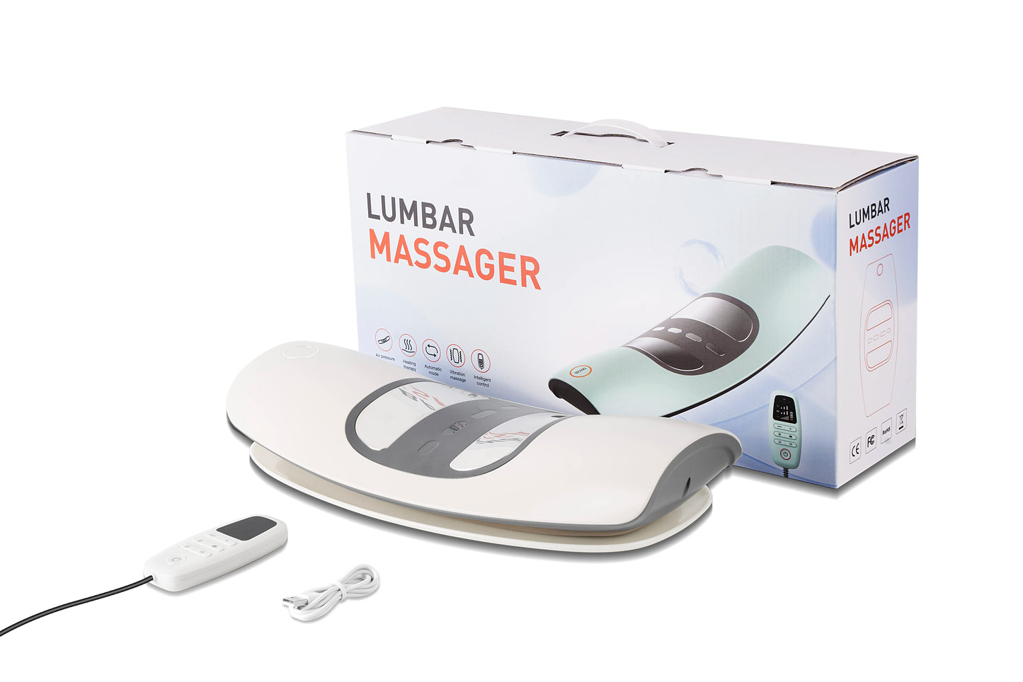 Electric Lumbar Traction Back Stretcher – Cordless Massager