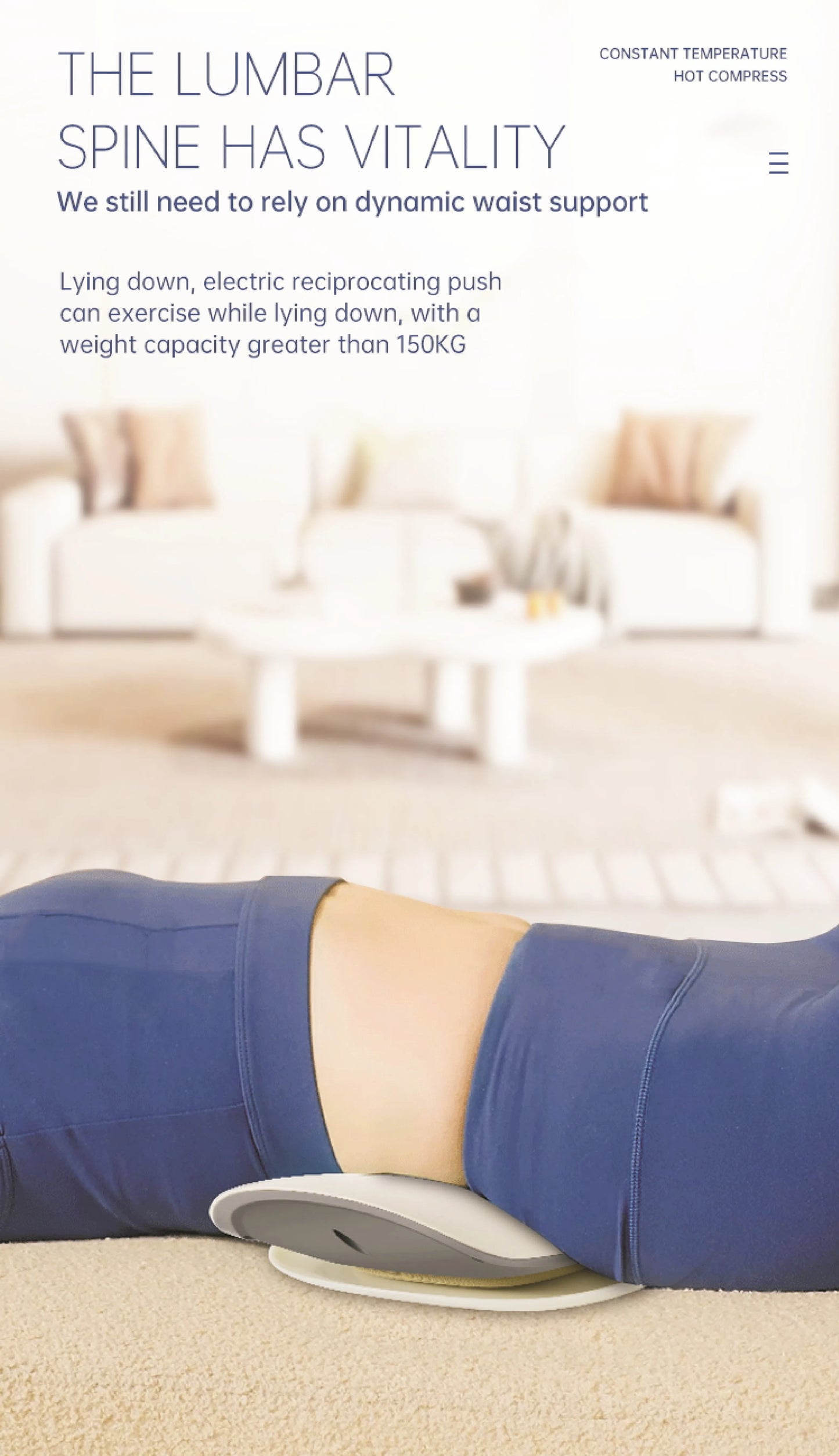 Electric Lumbar Traction Back Stretcher – Cordless Massager