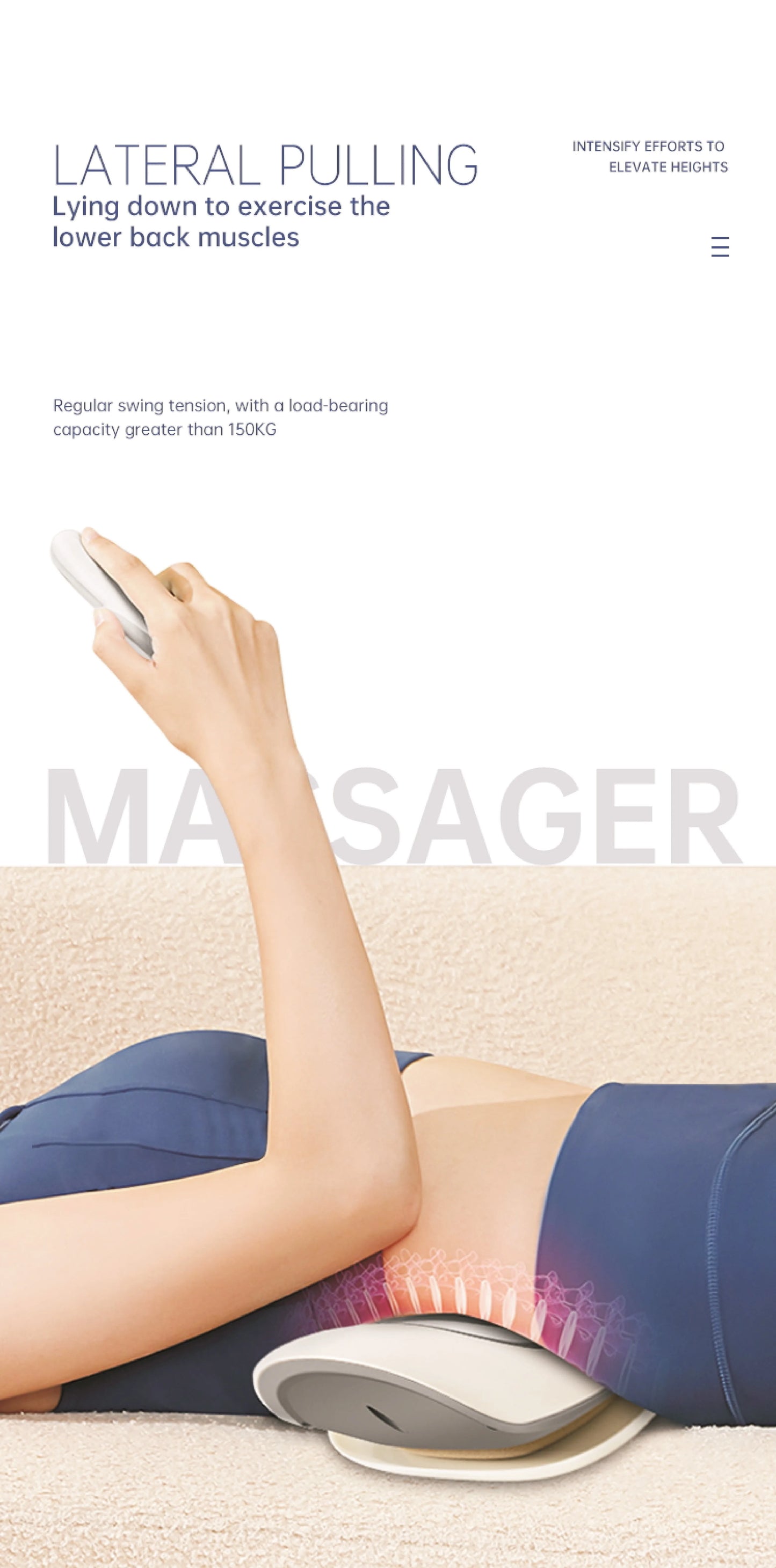 Electric Lumbar Traction Back Stretcher – Cordless Massager