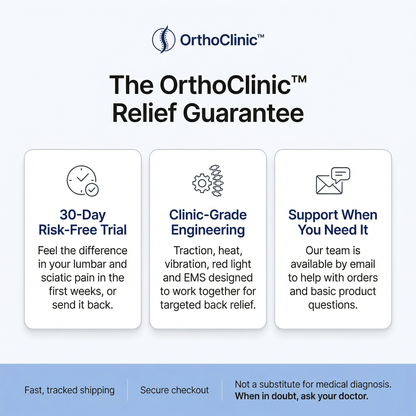 BackRise™ Lumbar Traction & Red Light Therapy Massager